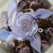 Load image into Gallery viewer, Early SELKIRK GLASS 1980s Scottish Paperweight.  MAGNUM Size with etched inscription and date on the base
