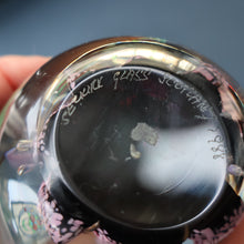 Load image into Gallery viewer, Early SELKIRK GLASS 1980s Scottish Paperweight.  MAGNUM Size with etched inscription and date on the base
