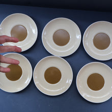 Load image into Gallery viewer, Set of Six 1960s Susie Cooper (Wedgwood). Rare DUMBELLS or Diablo Bone China Coffee Cans and Saucers. BOXED
