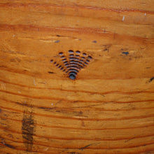Load image into Gallery viewer, Antique 19th Century Scandinavian Bentwood Box with Prickwork/ Pokerwork Decoration. 16 inches diameter

