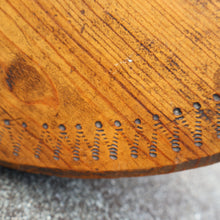 Load image into Gallery viewer, Antique 19th Century Scandinavian Bentwood Box with Prickwork/ Pokerwork Decoration. 16 inches diameter

