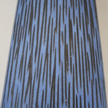 Load image into Gallery viewer, Vintage 1950s NORWEGIAN AWF (Arnold Wiigs Fabrikker) Angular Blue Pottery Vase with Abstract Decoration
