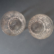Load image into Gallery viewer, Vintage PAIR of 1960s Edinburgh Chunky Crystal Whisky Tumblers STAR OF EDINBURGH Pattern
