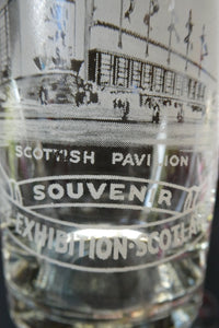 1938 Glasgow Exhibition Glasses. 1951 Festival of Britain Glass