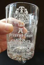 Load image into Gallery viewer, Saughton Park Edinburgh International Exhibition 1908 Souvenir Drinking Glasses
