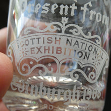 Load image into Gallery viewer, Saughton Park Edinburgh International Exhibition 1908 Souvenir Drinking Glasses
