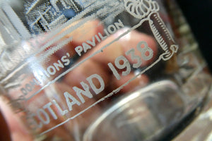 Glasgow Empire Exhibition 1938 Souvenir Drinking Glasses or Tumblers 