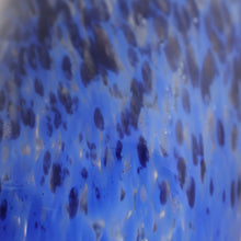 Load image into Gallery viewer, Later 1980s PERTHSHIRE GLASS Art Glass Trumpet Vase. Mottled Blue Glass. 8 1/2 inches in height
