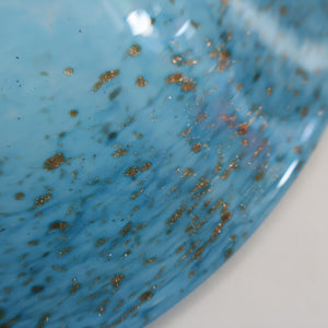 SCOTTISH GLASS. Large Scottish MONART Bowl with Applied Foot. 9 1/2 inches diameter