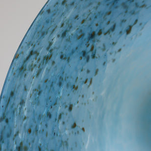 SCOTTISH GLASS. Large Scottish MONART Bowl with Applied Foot. 9 1/2 inches diameter