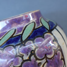 Load image into Gallery viewer, 1920s ROYAL DOULTON Art Nouveau Globular Stoneware Vase Designed by Annie Lyons
