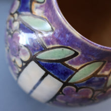 Load image into Gallery viewer, 1920s ROYAL DOULTON Art Nouveau Globular Stoneware Vase Designed by Annie Lyons
