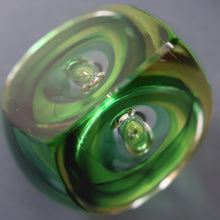Load image into Gallery viewer, SCOTTISH PAPERWEIGHT: Vintage 1990s Caithness Paperweight: ORGANIC (Green)

