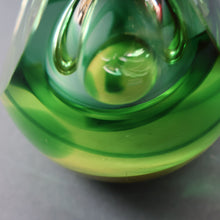 Load image into Gallery viewer, SCOTTISH PAPERWEIGHT: Vintage 1990s Caithness Paperweight: ORGANIC (Green)
