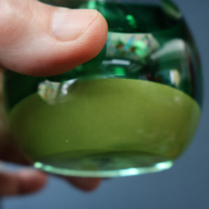 SCOTTISH PAPERWEIGHT: Vintage 1990s Caithness Paperweight: ORGANIC (Green)