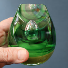 Load image into Gallery viewer, SCOTTISH PAPERWEIGHT: Vintage 1990s Caithness Paperweight: ORGANIC (Green)
