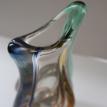 Load image into Gallery viewer, Czech Sklo LARGE 1950s RHAPSODY Glass Vase. Designed by Frantisek Zemek
