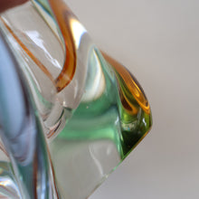 Load image into Gallery viewer, Czech Sklo LARGE 1950s RHAPSODY Glass Vase. Designed by Frantisek Zemek
