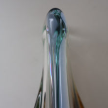 Load image into Gallery viewer, Czech Sklo LARGE 1950s RHAPSODY Glass Vase. Designed by Frantisek Zemek
