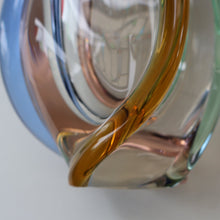 Load image into Gallery viewer, Czech Sklo LARGE 1950s RHAPSODY Glass Vase. Designed by Frantisek Zemek
