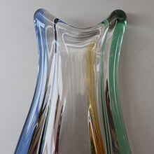 Load image into Gallery viewer, Czech Sklo LARGE 1950s RHAPSODY Glass Vase. Designed by Frantisek Zemek
