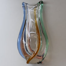 Load image into Gallery viewer, Czech Sklo LARGE 1950s RHAPSODY Glass Vase. Designed by Frantisek Zemek
