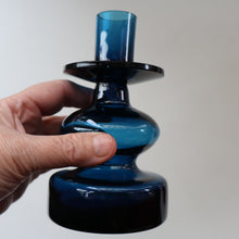 Load image into Gallery viewer, Vintage 1960s Boda-Afors Small BLUE SERIES Candlestick. Designed by Bertil Vallien
