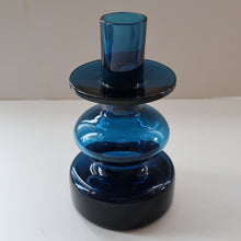 Load image into Gallery viewer, Vintage 1960s Boda-Afors Small BLUE SERIES Candlestick. Designed by Bertil Vallien
