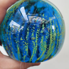 Load image into Gallery viewer, LARGE 1970s Mdina Glass Paperweight. Vintage Sea and Sand MAGNUM SIZE Weight
