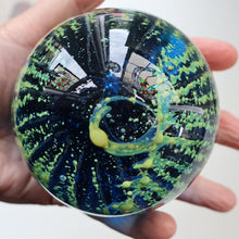 Load image into Gallery viewer, LARGE 1970s Mdina Glass Paperweight. Vintage Sea and Sand MAGNUM SIZE Weight
