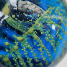 Load image into Gallery viewer, LARGE 1970s Mdina Glass Paperweight. Vintage Sea and Sand MAGNUM SIZE Weight
