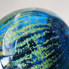 Load image into Gallery viewer, LARGE 1970s Mdina Glass Paperweight. Vintage Sea and Sand MAGNUM SIZE Weight
