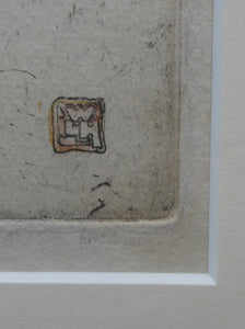Original Pencil Signed Colour Etching & Aquatint by William Lee Hankey. The Patchwork Quilt; c 1910. FRAMED