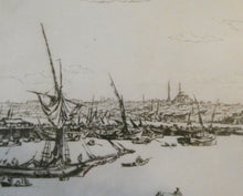 Load image into Gallery viewer, Sir Muirhead Bone (1876 - 1953). Drypoint Etching of CONSTANTINOPLE (1934). Pencil signed
