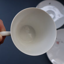 Load image into Gallery viewer, Stylish Trio (Cup, Saucer and Side Plate) in the &quot;Quince&quot; Design by Raymond Loewy for Rosenthal. 5 AVAILABLE
