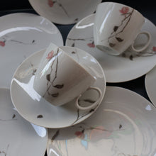 Load image into Gallery viewer, Stylish Trio (Cup, Saucer and Side Plate) in the &quot;Quince&quot; Design by Raymond Loewy for Rosenthal. 5 AVAILABLE
