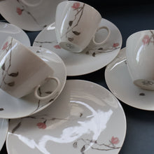 Load image into Gallery viewer, Stylish Trio (Cup, Saucer and Side Plate) in the &quot;Quince&quot; Design by Raymond Loewy for Rosenthal. 5 AVAILABLE
