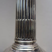 Load image into Gallery viewer, EDWARDIAN: Fine Pair of William Hutton &amp; Sons (Sheffield) Silver Plated Dwarf Corinthian Column Candlesticks

