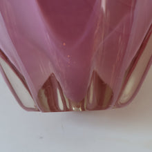 Load image into Gallery viewer, Vintage 1960s Rose Pink Chunky JAPANESE GLASS Vase by Hineri Iwatsu, Japan
