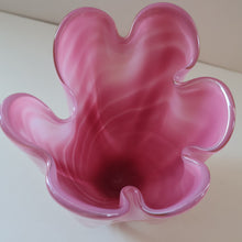 Load image into Gallery viewer, Vintage 1960s Rose Pink Chunky JAPANESE GLASS Vase by Hineri Iwatsu, Japan
