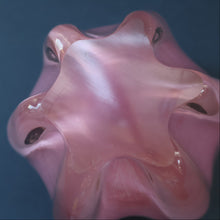 Load image into Gallery viewer, Vintage 1960s Rose Pink Chunky JAPANESE GLASS Vase by Hineri Iwatsu, Japan
