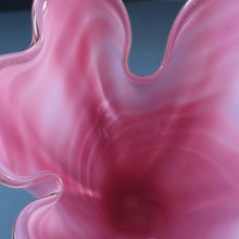 Load image into Gallery viewer, Vintage 1960s Rose Pink Chunky JAPANESE GLASS Vase by Hineri Iwatsu, Japan
