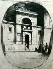 Load image into Gallery viewer, 1899 D.Y. Cameron Pencil Signed Etching of Newgate (from the London Set)
