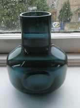 Load image into Gallery viewer, 1960s WHITEFRIARS Midnight Blue Soda Glass Vase. Design Number 9598 by Geoffrey Baxter (1963)
