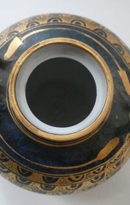 Cornish Studio Pottery. Miniature Gold Lustre PORCELAIN Tea Pot by Mary Rich (1940 - 2022)