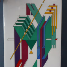 Load image into Gallery viewer, 1980s ROSENTHAL Studio-Line Porcelain &quot;Alphabet&quot; Vase. Designed by Marcello Morandini. 11 inches
