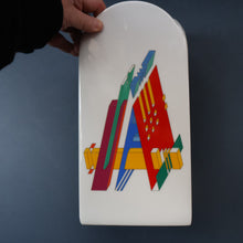 Load image into Gallery viewer, 1980s ROSENTHAL Studio-Line Porcelain &quot;Alphabet&quot; Vase. Designed by Marcello Morandini. 11 inches
