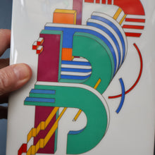 Load image into Gallery viewer, 1980s ROSENTHAL Studio-Line Porcelain &quot;Alphabet&quot; Vase. Designed by Marcello Morandini. 11 inches
