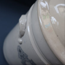 Load image into Gallery viewer, SCOTTISH POTTERY. Antique LARGE FLOUR Scottish Pottery Stoneware Lidded Storage Canister. 11 INCHES
