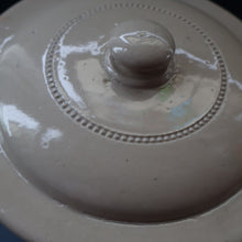 Load image into Gallery viewer, SCOTTISH POTTERY. Antique LARGE FLOUR Scottish Pottery Stoneware Lidded Storage Canister. 11 INCHES

